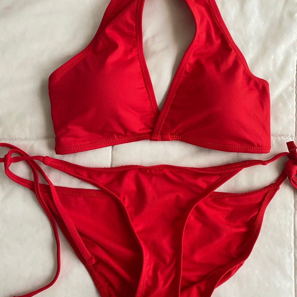 NWOT Fashion Nova Red Bikini Set